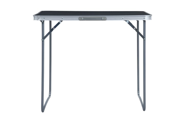 Kokoontaitettava retkipöytä metallirungolla 80x60 cm harmaa - Harmaa - Retkeilykalusteet - Retkipöytä