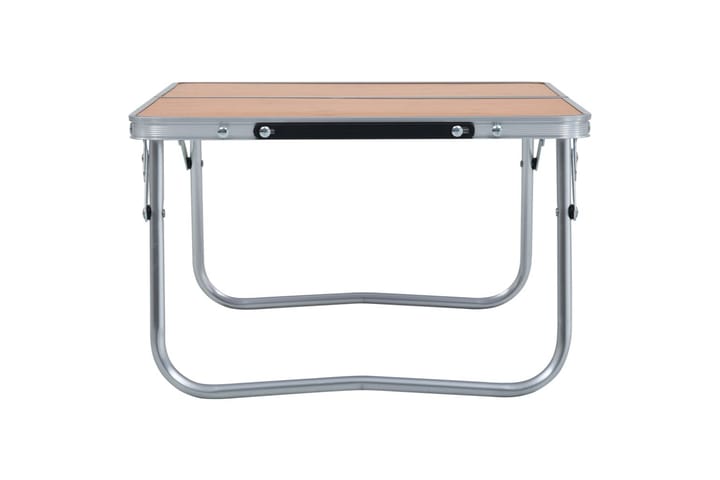 Kokoontaitettava retkipöytä ruskea alumiini 60x40 cm - Retkipöytä - Retkeilykalusteet