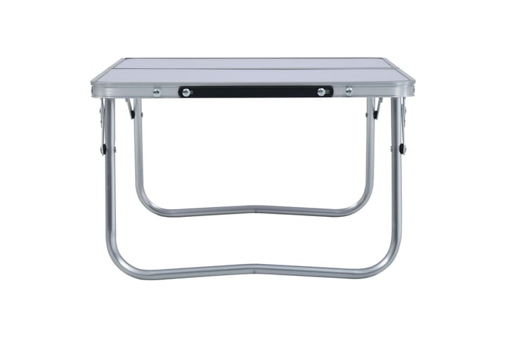 Kokoontaitettava retkipöytä valkoinen alumiini 60x40 cm - Retkeilykalusteet - Retkipöytä