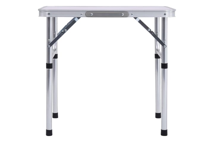 Kokoontaitettava retkipöytä valkoinen alumiini 60x45 cm - Valkoinen - Retkeilykalusteet - Retkipöytä