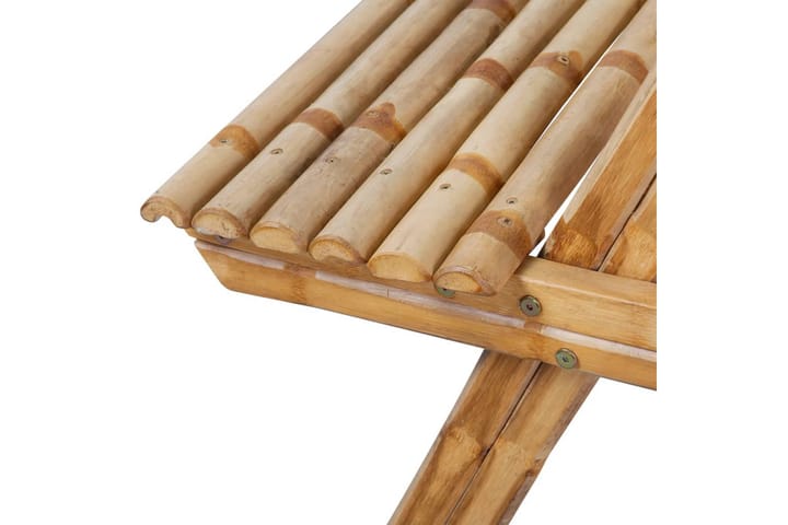Piknikpöytä 120x120x78 cm bambu - Ruskea - Retkeilykalusteet - Retkipöytä