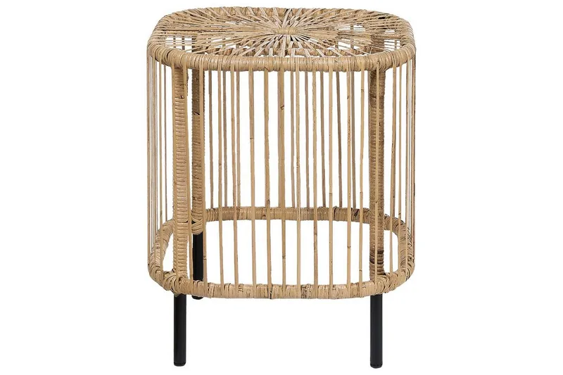 Rimouski Sivupöytä 40x40 cm - Luonnollinen/Musta - Puutarhakalusteet - Terassipöydät - Sivupöydät ulos