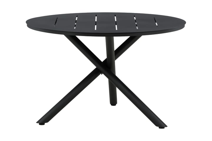 Ruokapöytä Alma Pyöreä 120 cm Musta - Venture Home - Ruokapöytä terassille