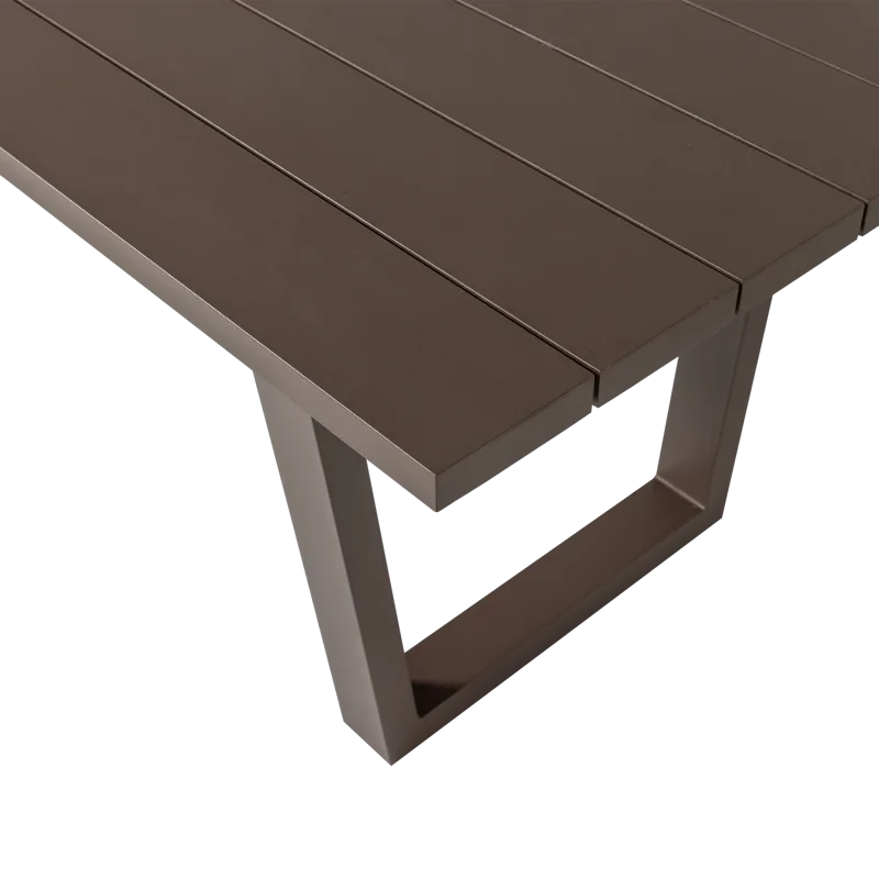 Ruokapöytä Bear 240 cm ulkokäyttöön - Ruskea - Puutarhakalusteet - Terassipöydät - Ruokapöytä terassille