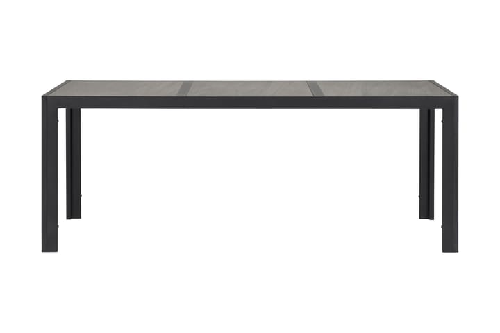 Ruokapöytä Kenys 195 cm - Musta/Harmaa - Ruokapöytä terassille