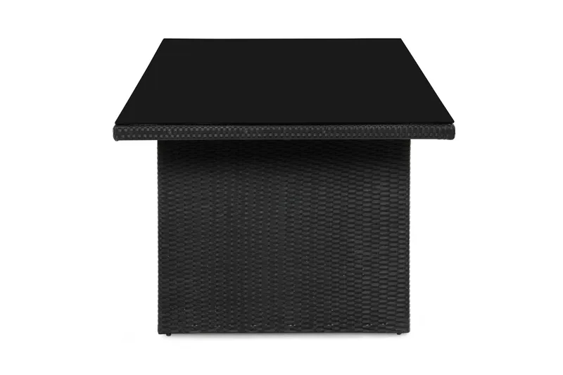 Ruokapöytä Majestic 210x100 cm - Musta - Puutarhakalusteet - Terassipöydät - Ruokapöytä terassille