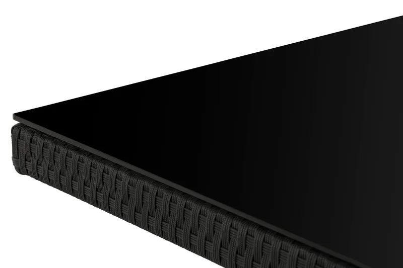 Ruokapöytä Majestic 210x100 cm - Musta - Puutarhakalusteet - Terassipöydät - Ruokapöytä terassille