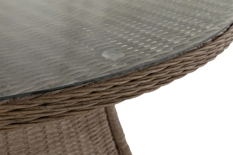 Ruokapöytä Marcus 140 cm Pyöreä - Luonnonväri - Puutarhakalusteet - Terassipöydät - Ruokapöytä terassille