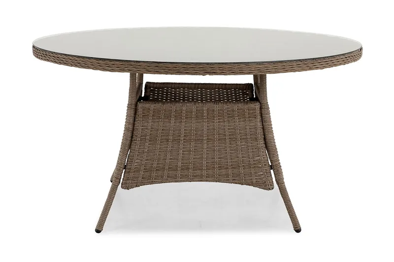 Ruokapöytä Marcus 140 cm Pyöreä - Luonnonväri - Puutarhakalusteet - Terassipöydät - Ruokapöytä terassille