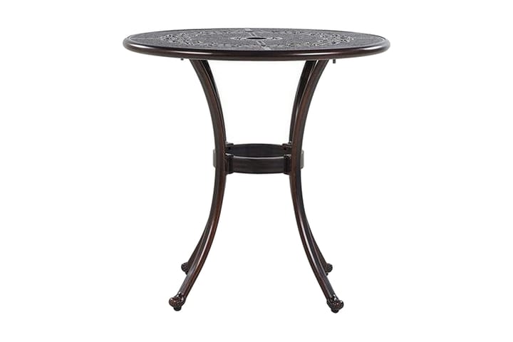 Ruokapöytä Radogna 65 cm pyöreä - Ruskea - Ruokapöytä terassille