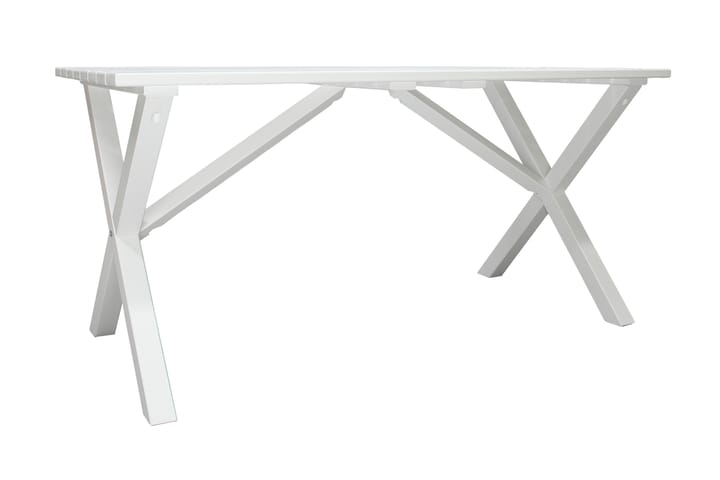 Ruokapöytä Scottsdale 150 cm Valkoinen - Ruokapöytä terassille