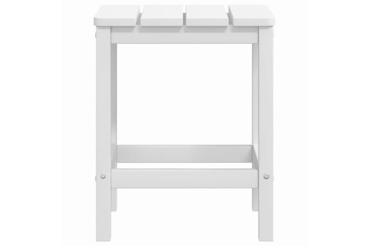 Adirondack puutarhapöytä valkoinen 38x38x46 cm HDPE - Valkoinen - Ruokapöytä terassille