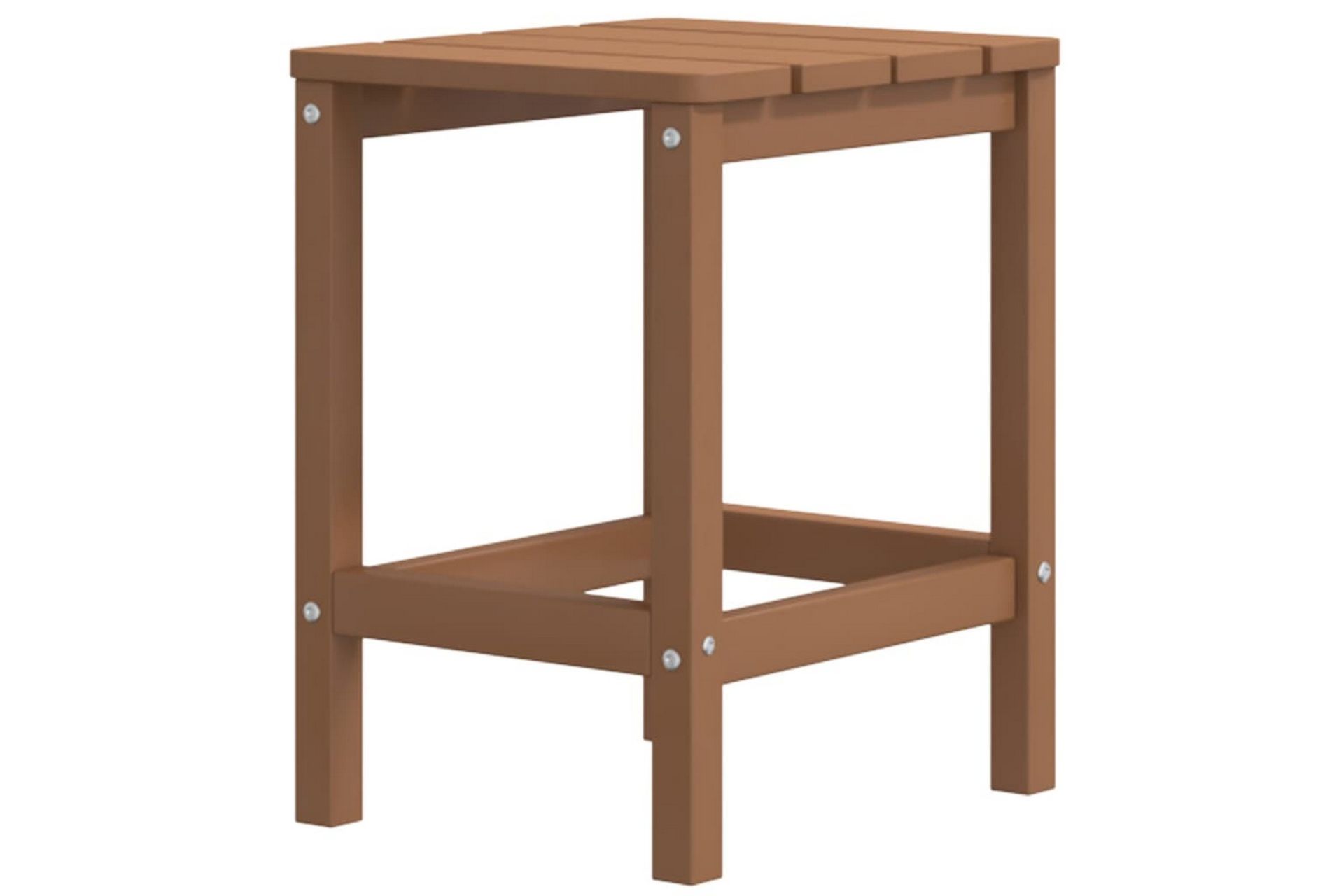 Adirondack puutarhapöytä ruskea 38x38x46 cm HDPE - Ruskea - Puutarhakalusteet - Terassipöydät - Ruokapöytä terassille