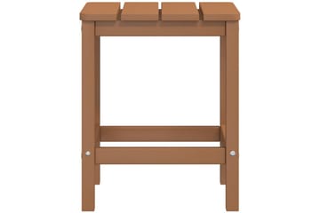 Adirondack puutarhapöytä ruskea 38x38x46 cm HDPE - Ruskea - Puutarhakalusteet - Terassipöydät - Ruokapöytä terassille