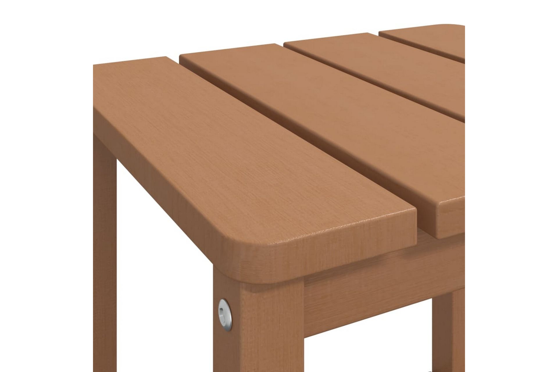 Adirondack puutarhapöytä ruskea 38x38x46 cm HDPE - Ruskea - Puutarhakalusteet - Terassipöydät - Ruokapöytä terassille