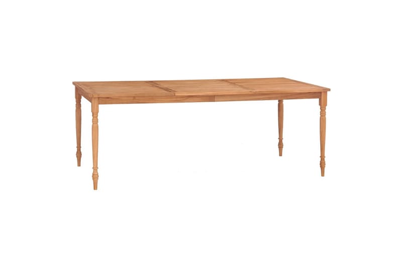 Batavia pöytä 200x100x75 cm täysi tiikki - Ruskea - Puutarhakalusteet - Terassipöydät - Ruokapöytä terassille