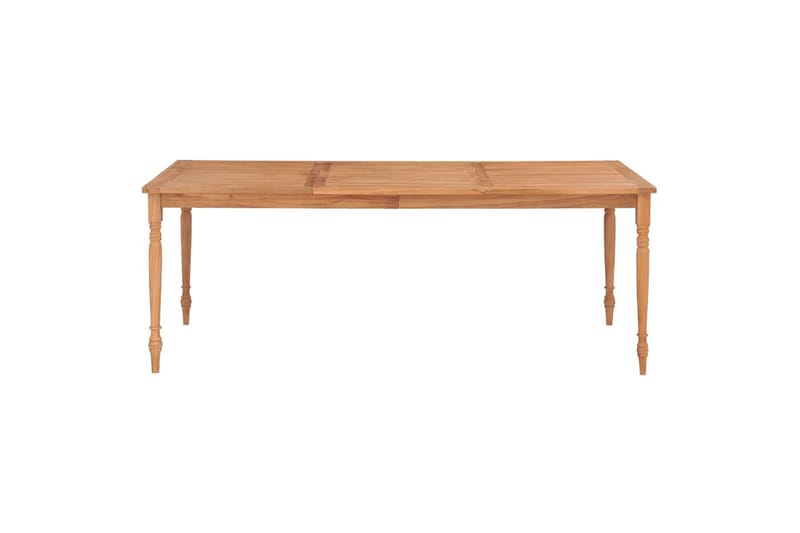 Batavia pöytä 200x100x75 cm täysi tiikki - Ruskea - Puutarhakalusteet - Terassipöydät - Ruokapöytä terassille
