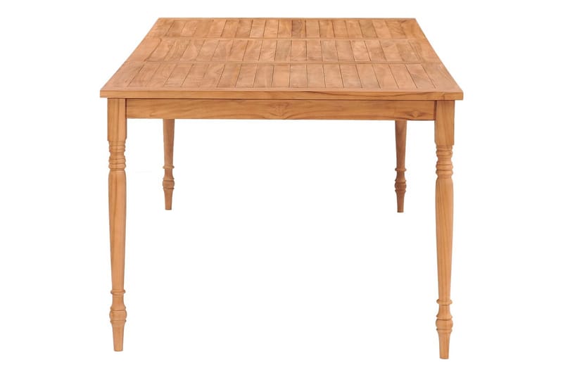 Batavia pöytä 200x100x75 cm täysi tiikki - Ruskea - Puutarhakalusteet - Terassipöydät - Ruokapöytä terassille