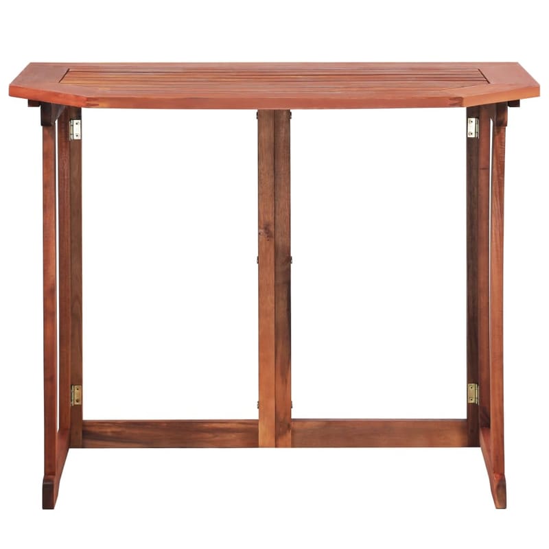 Bistropöytä 90x50x75 cm täysi akaasiapuu - Ruskea - Puutarhakalusteet - Terassipöydät - Ruokapöytä terassille