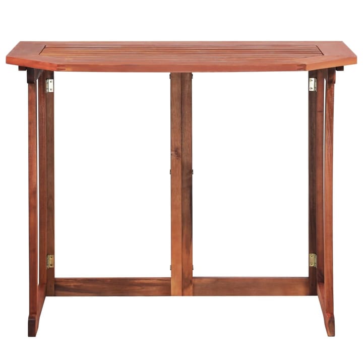 Bistropöytä 90x50x75 cm täysi akaasiapuu - Ruskea - Ruokapöytä terassille