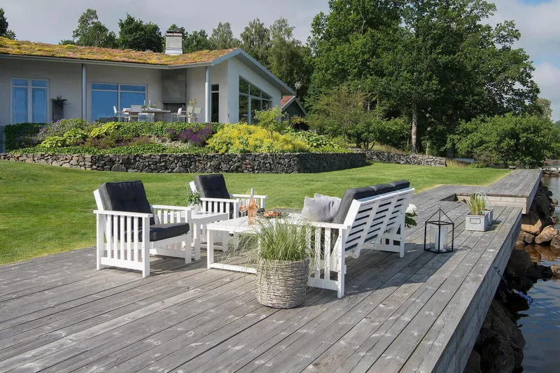 Hillerstorp Bullerö Gotland Pöytä 60x120 cm - Valkoinen - Puutarhakalusteet - Terassipöydät - Ruokapöytä terassille