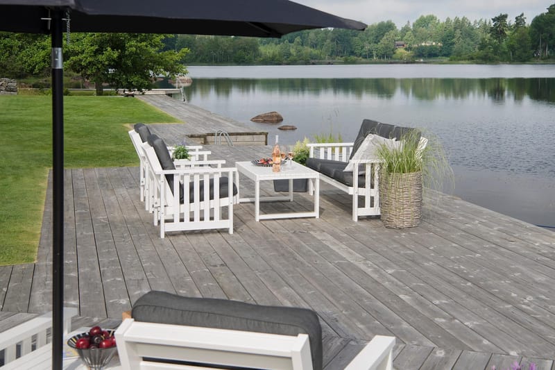 Hillerstorp Bullerö Gotland Pöytä 60x120 cm - Valkoinen - Puutarhakalusteet - Terassipöydät - Ruokapöytä terassille