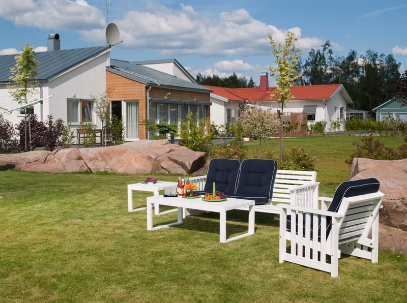 Hillerstorp Gotland Pöytä 60x120 cm - Valkoinen - Puutarhakalusteet - Terassipöydät - Ruokapöytä terassille
