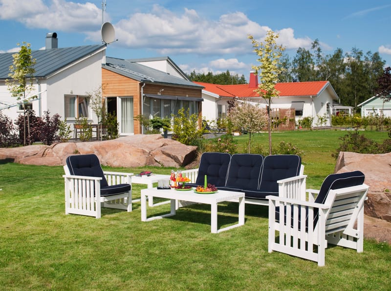 Hillerstorp Gotland Pöytä 60x120 cm - Valkoinen - Puutarhakalusteet - Terassipöydät - Ruokapöytä terassille