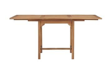 Jatkettava puutarhapöytä (110-160)x80x75 cm täysi tiikki - Ruskea - Puutarhakalusteet - Terassipöydät - Ruokapöytä terassille