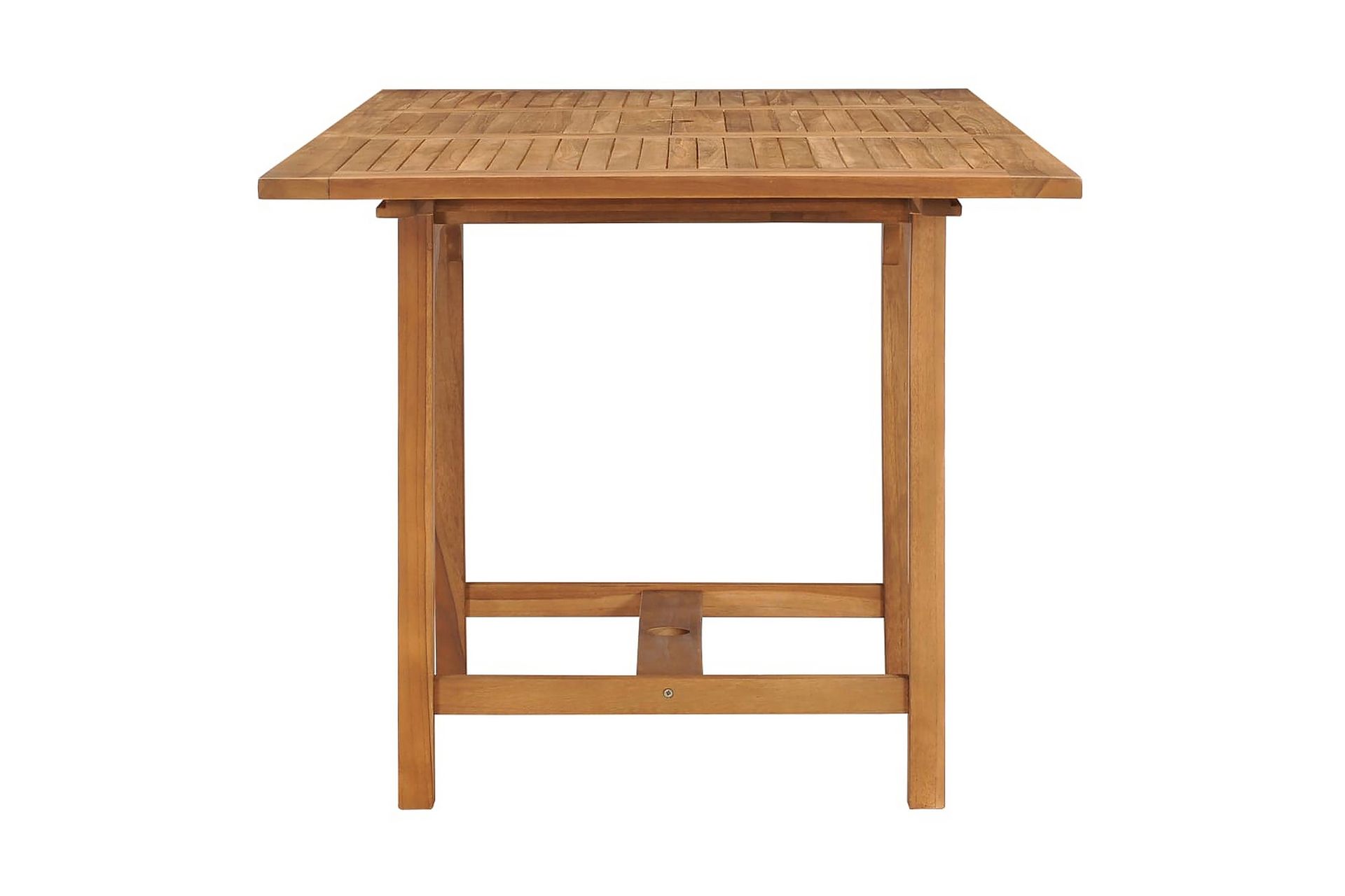 Jatkettava puutarhapöytä (110-160)x80x75 cm täysi tiikki - Ruskea - Puutarhakalusteet - Terassipöydät - Ruokapöytä terassille