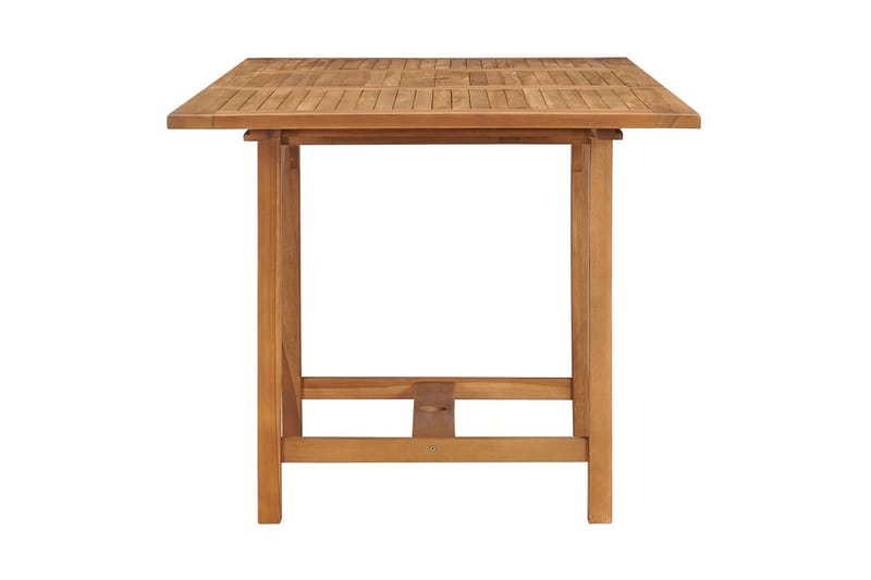 Jatkettava puutarhapöytä (110-160)x80x75 cm täysi tiikki - Ruskea - Puutarhakalusteet - Terassipöydät - Ruokapöytä terassille