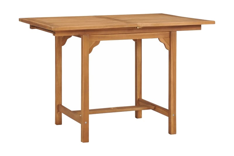 Jatkettava puutarhapöytä (110-160)x80x75 cm täysi tiikki - Ruskea - Puutarhakalusteet - Terassipöydät - Ruokapöytä terassille