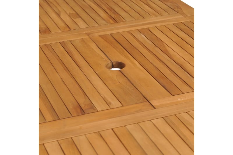 Jatkettava puutarhapöytä (110-160)x80x75 cm täysi tiikki - Ruskea - Puutarhakalusteet - Terassipöydät - Ruokapöytä terassille