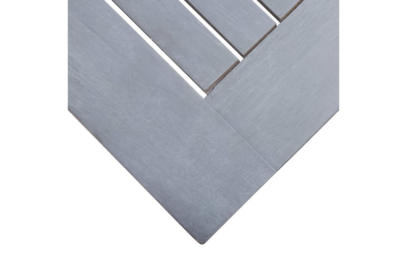 Kokoontaitettava puutarhapöytä 120x70x75 cm täysi akaasiapuu - Harmaa - Puutarhakalusteet - Terassipöydät - Ruokapöytä terassille