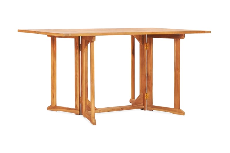 Kokoontaittuva puutarhan perhospöytä 150x90x75cm - Ruskea - Puutarhakalusteet - Terassipöydät - Ruokapöytä terassille