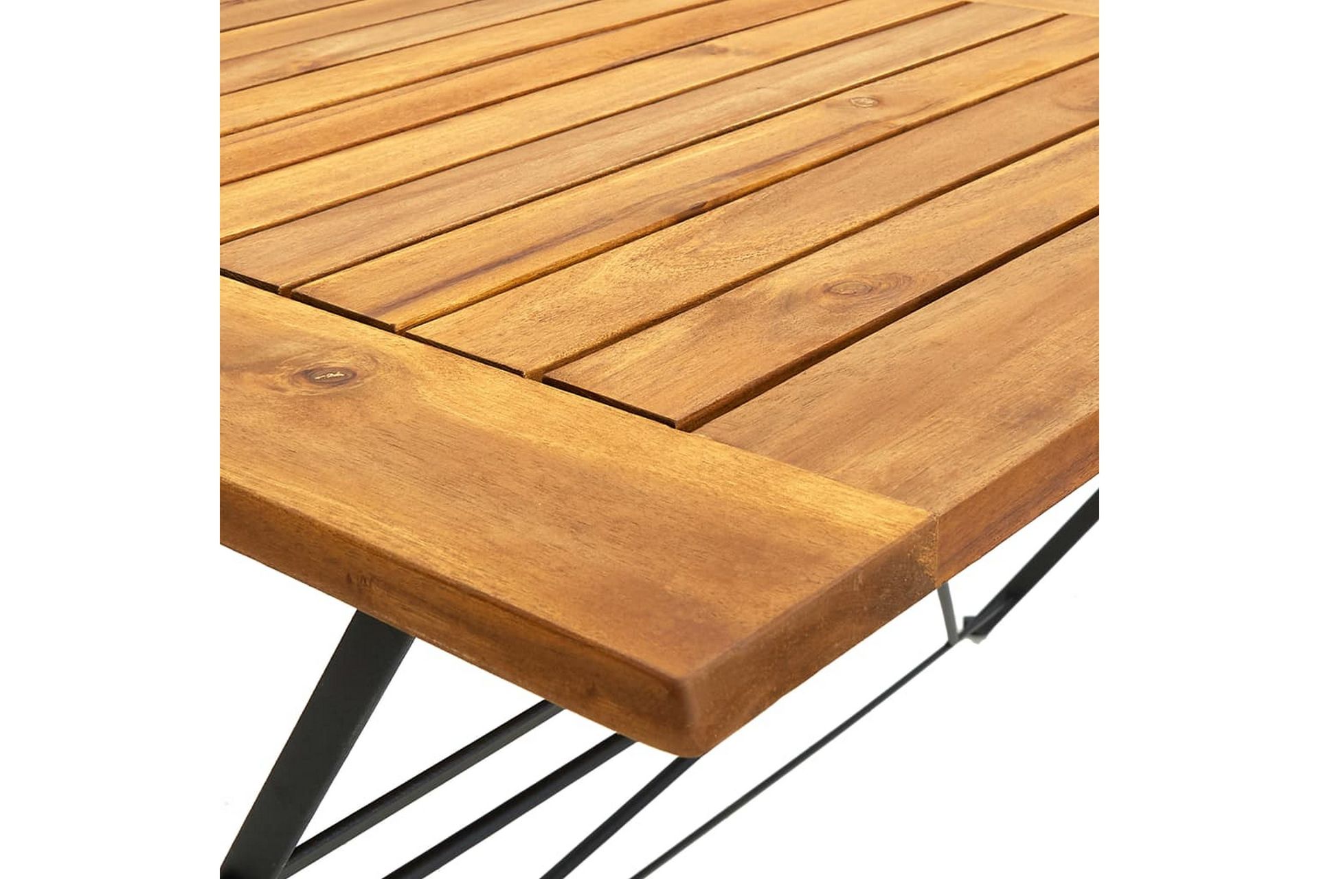 Kokoontaittuva puutarhapöytä 120x70x74 cm akaasiapuu - Puutarhakalusteet - Terassipöydät - Ruokapöytä terassille