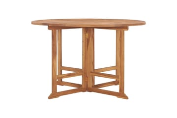 Kokoontaittuva puutarhan ruokapöytä Ã˜110x75 cm täysi tiikki - Ruskea - Puutarhakalusteet - Terassipöydät - Ruokapöytä terassille