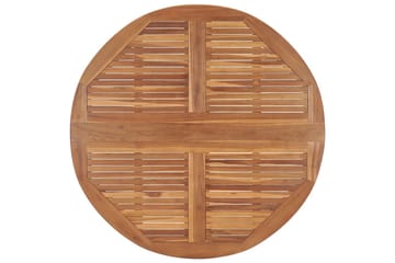 Kokoontaittuva puutarhan ruokapöytä Ã˜110x75 cm täysi tiikki - Ruskea - Puutarhakalusteet - Terassipöydät - Ruokapöytä terassille