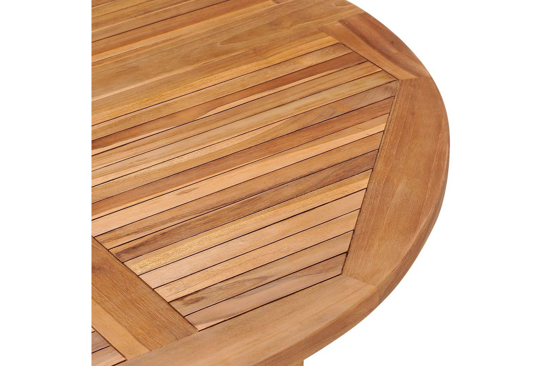 Kokoontaittuva puutarhan ruokapöytä Ã˜110x75 cm täysi tiikki - Ruskea - Puutarhakalusteet - Terassipöydät - Ruokapöytä terassille