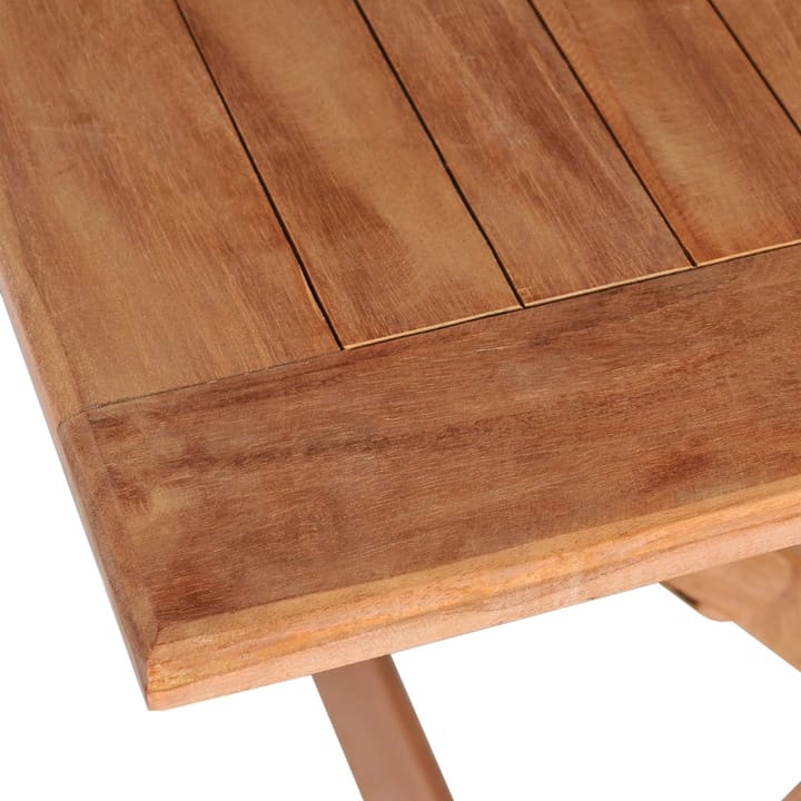 Kokoontaittuva puutarhapöytä 120x70x75 cm tiikki - Ruskea - Ruokapöytä terassille