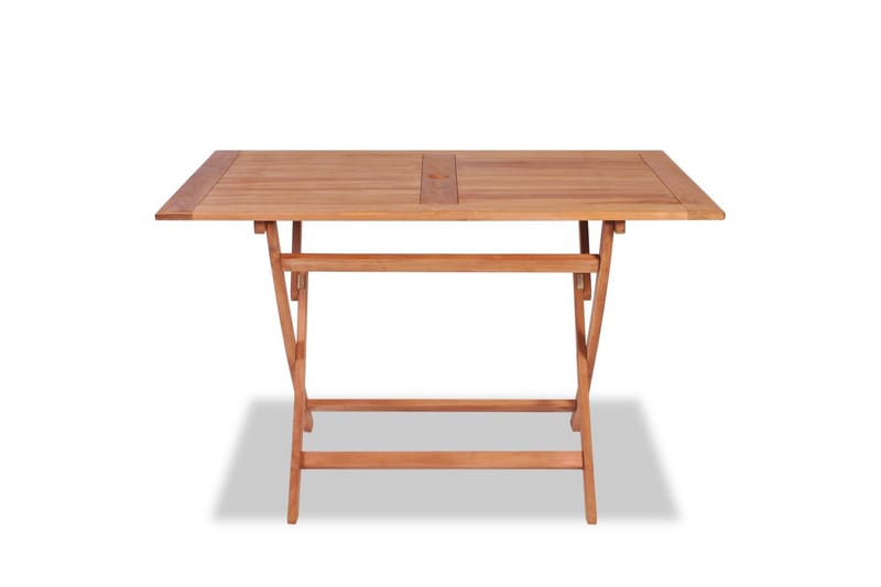 Kokoontaittuva puutarhapöytä 120x70x75 cm tiikki - Ruskea - Puutarhakalusteet - Terassipöydät - Ruokapöytä terassille