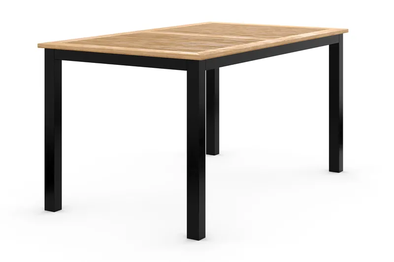 Las Vegas Jatkettava Ruokapöytä 152-210x90 cm, Musta/Tiikki
