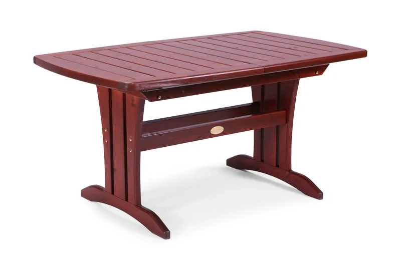 PÖYTÄ 90X150/210 CM MAHONKI - Mahonkilak. mänty - Puutarhakalusteet - Terassipöydät - Ruokapöytä terassille