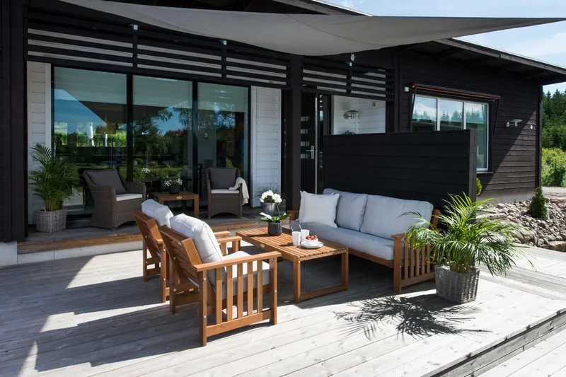 PÖYTÄ GOTLAND 60X120 SAARNI - Lämpökäsitelty - Puutarhakalusteet - Terassipöydät - Ruokapöytä terassille