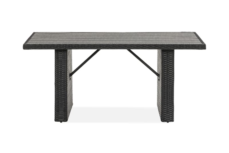 Pöytä James - Musta/Aintwood - Puutarhakalusteet - Terassipöydät - Ruokapöytä terassille