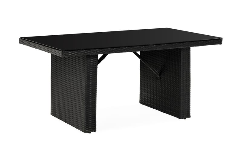 Pöytä James, Musta/Lasi