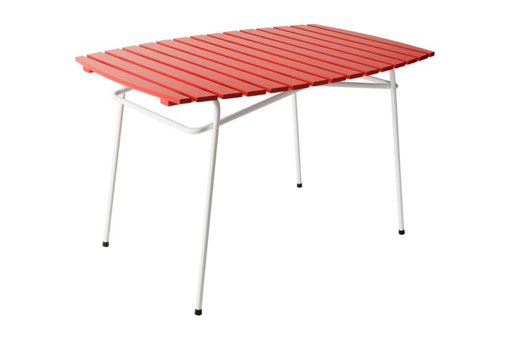 Pöytä Retro 403 punainen/valkoinen - Varax - Ruokapöytä terassille