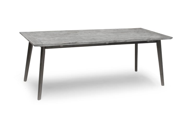 Pöytä Valetta 90x220 cm Harmaa - Ruokapöytä terassille