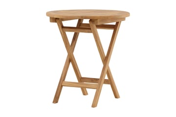 Parvekepöytä Kenya Pyöreä 70 cm - Beige - Puutarhakalusteet - Terassipöydät - Ruokapöytä terassille