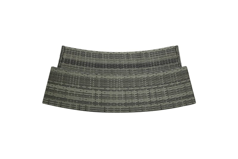 Puutarhan baaripöytä harmaa 120x55x110 cm polyrottinki - Puutarhakalusteet - Terassipöydät - Ruokapöytä terassille